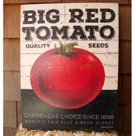 Primitives by Kathy Tomato Sign Farmhouse Decor NWT - Picture 2 of 3